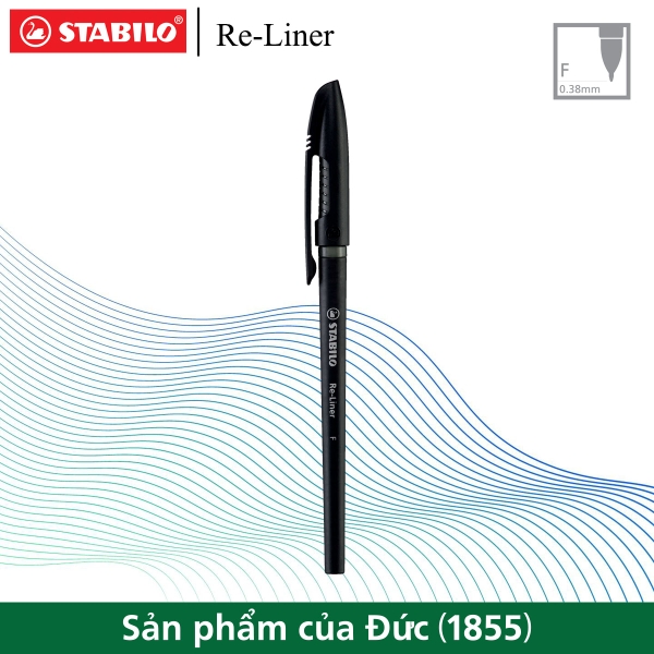 Bút bi STABILO Re-Liner BP868F 0.7mm (Xanh, Đen, Đỏ, Hồng, Tím)