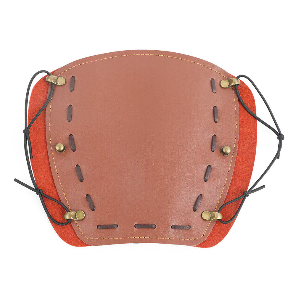 AMEYXGS Cowhide Arm Guard Cow Leather Forearm Hand Protector Gear Bow