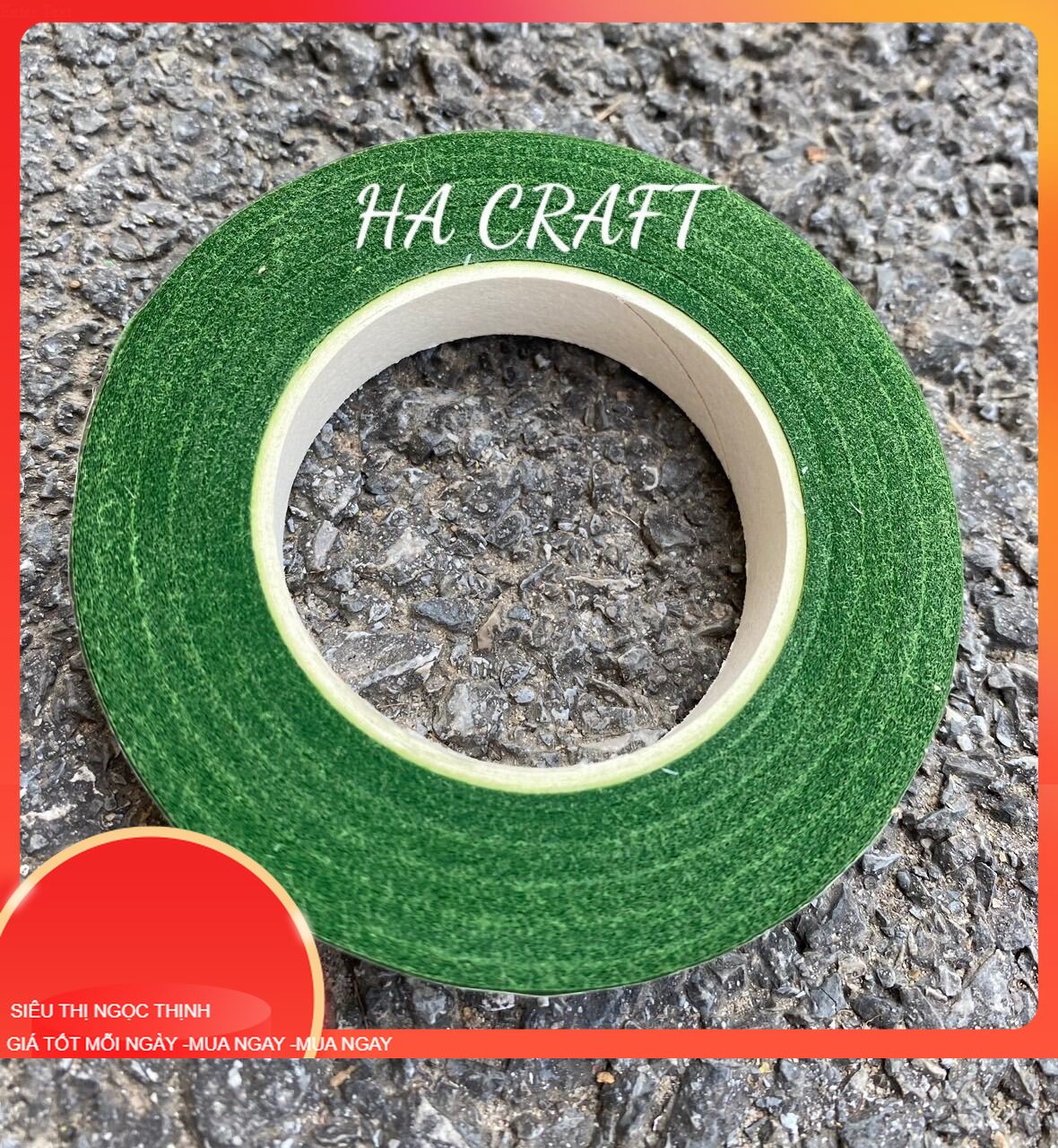 1 cuộn băng keo sáp,nâu,xanh... làm hoa handmade Handmade ngọc thịnh