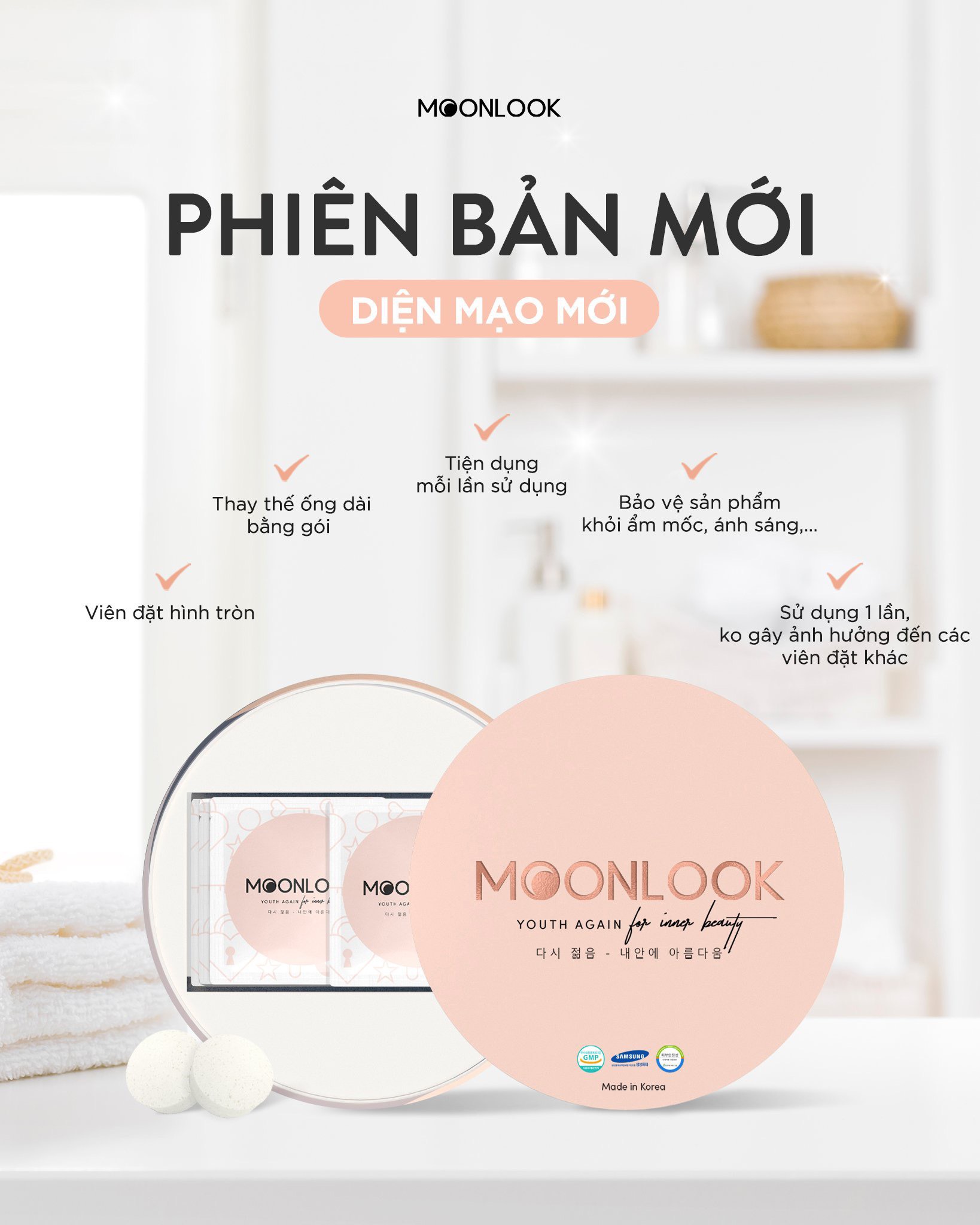 Viên đặt phụ khoa Moonlook mảnh ghép tình yêu