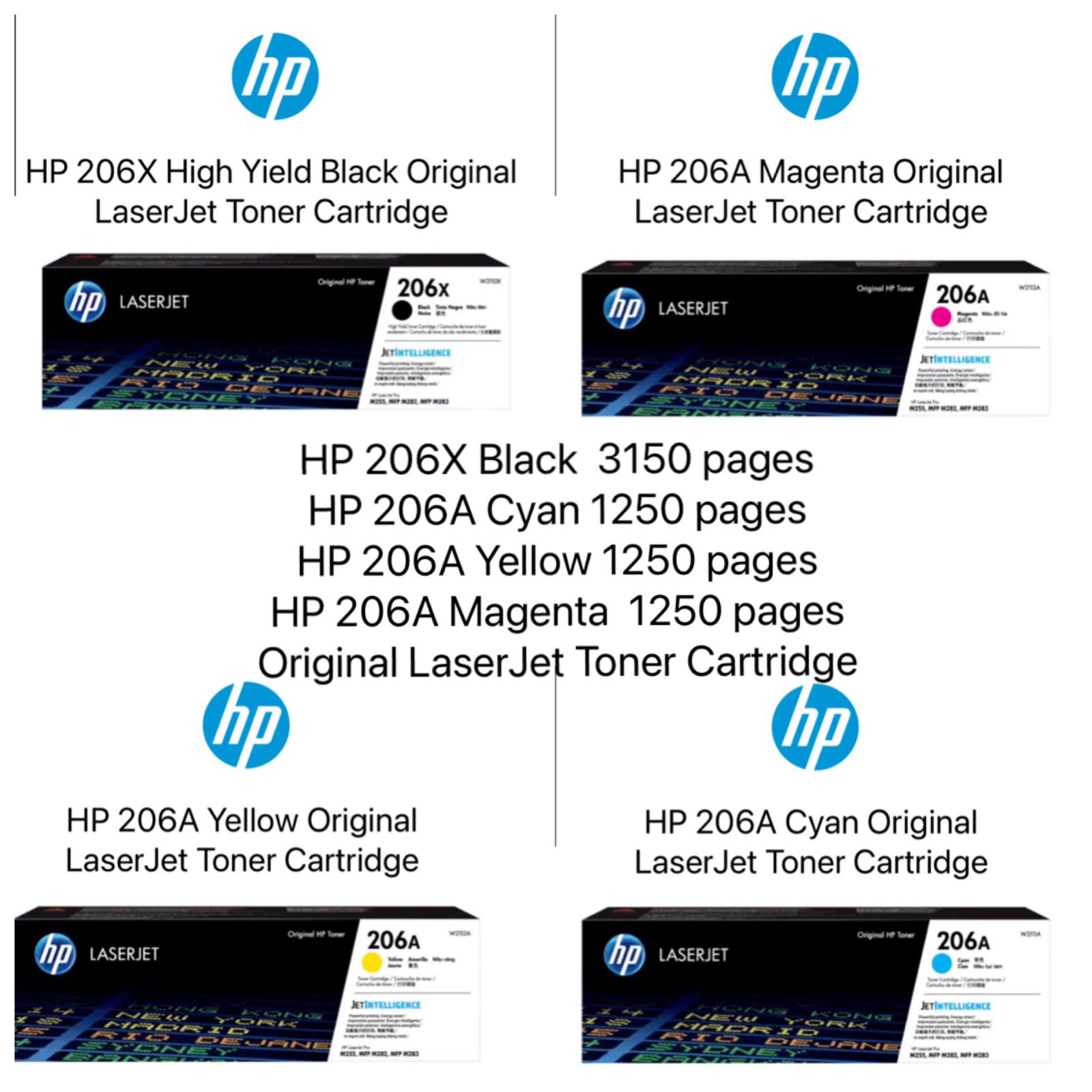 HP 206A Cyan Original LaserJet Toner Cartridge, W2111A| HP® Official Store.