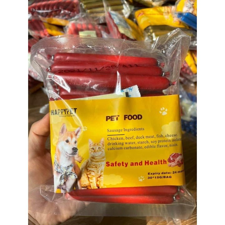 Xúc xích cho chó mèo thú cưng thanh 15g