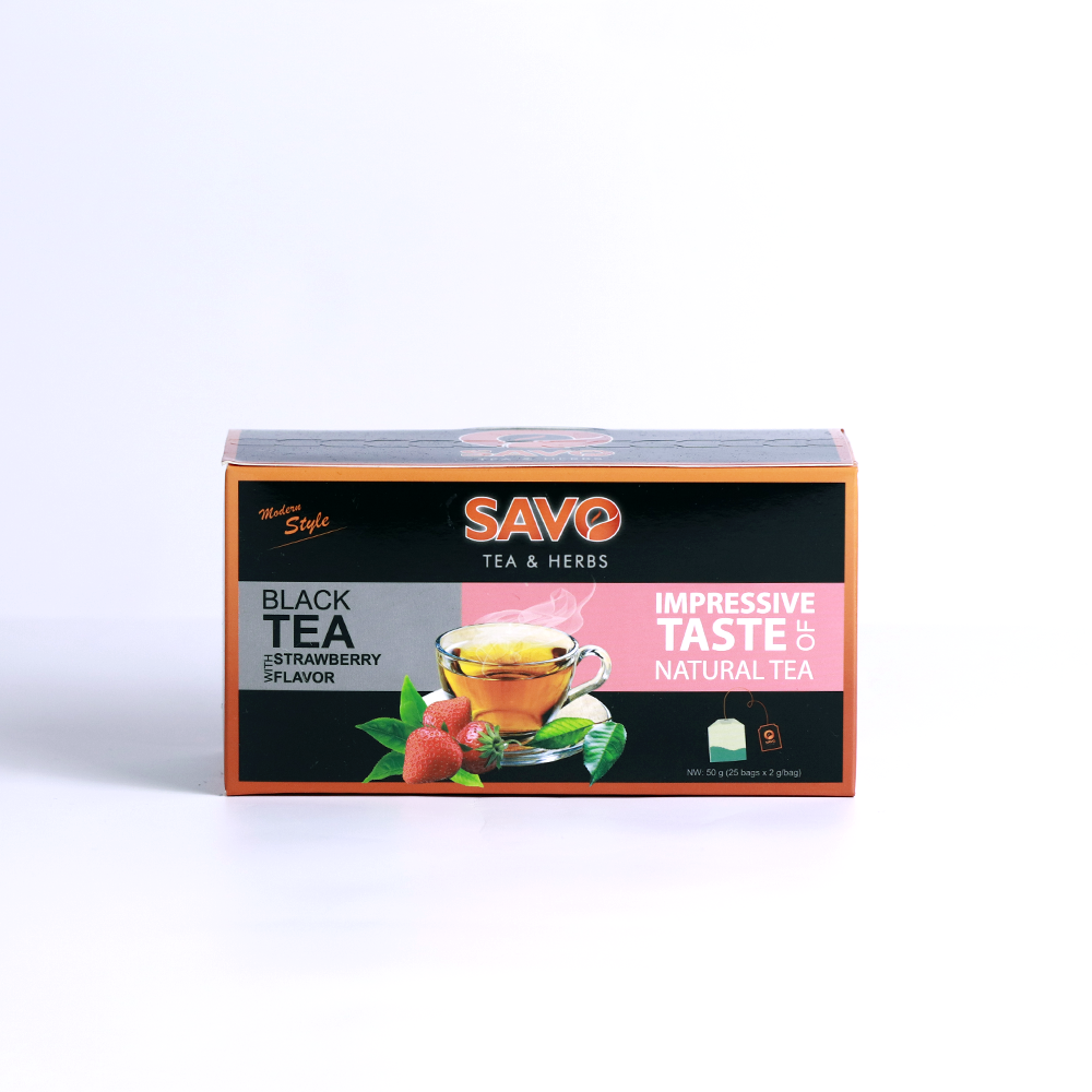 SAVO TRÀ TÚI LỌC - VỊ DÂU (Hộp 25 túi)