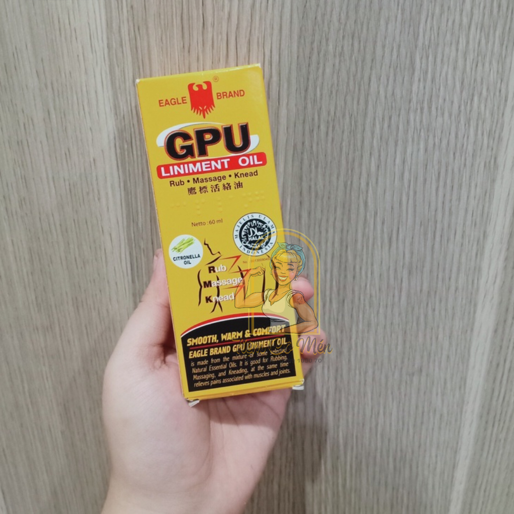 Dầu xoa bóp MINYAK URUT GPU 60ml chính hãng