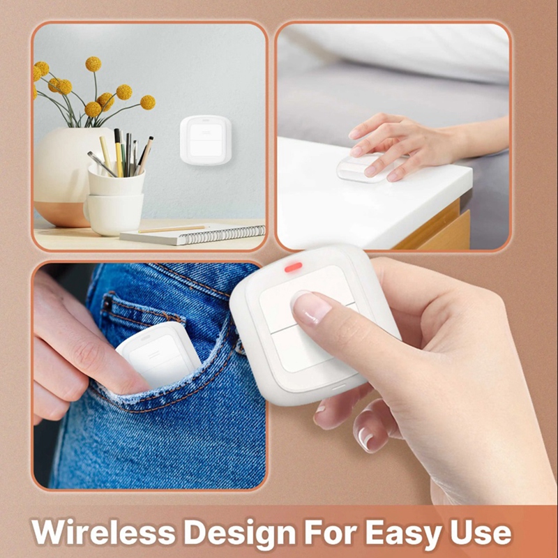 Tuya WiFi Button Scene Switch Wireless Smart Light Wall Switch Low Power Consumption No Wiring for One Tap to Run Durable Easy Install
