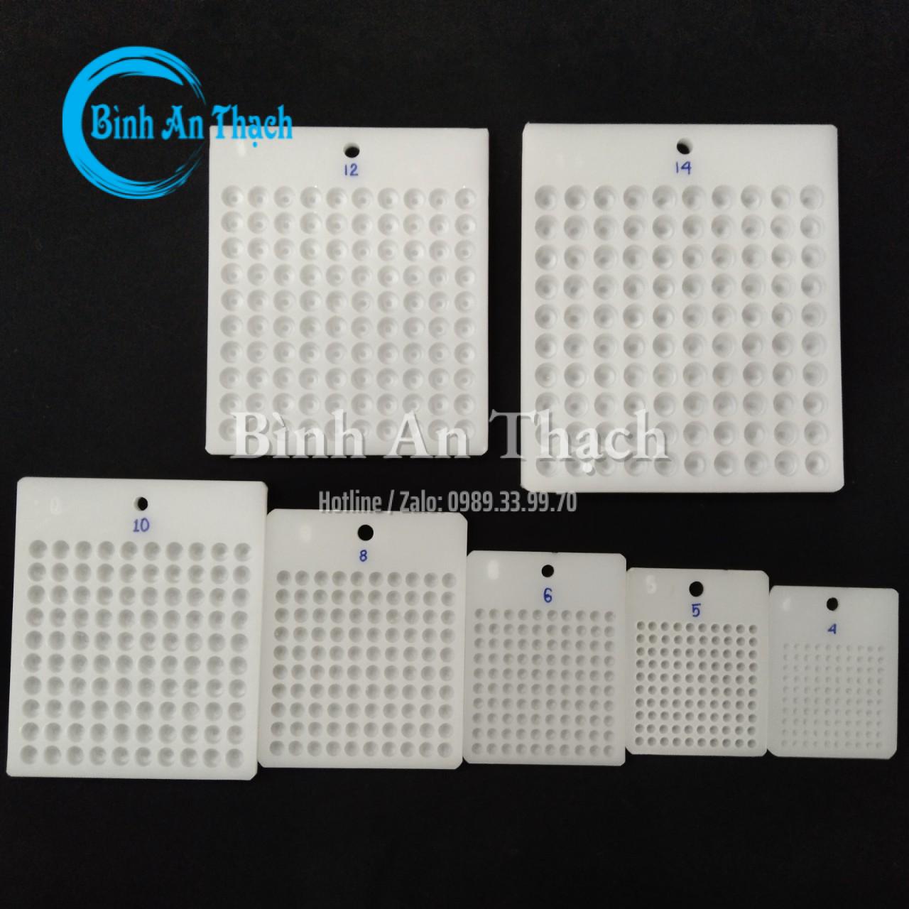 Khay Đếm Hạt Chuỗi 100 Viên Dùng Đếm Hạt Gỗ, Hạt Đá, Pha Lê, Hạt Chuỗi