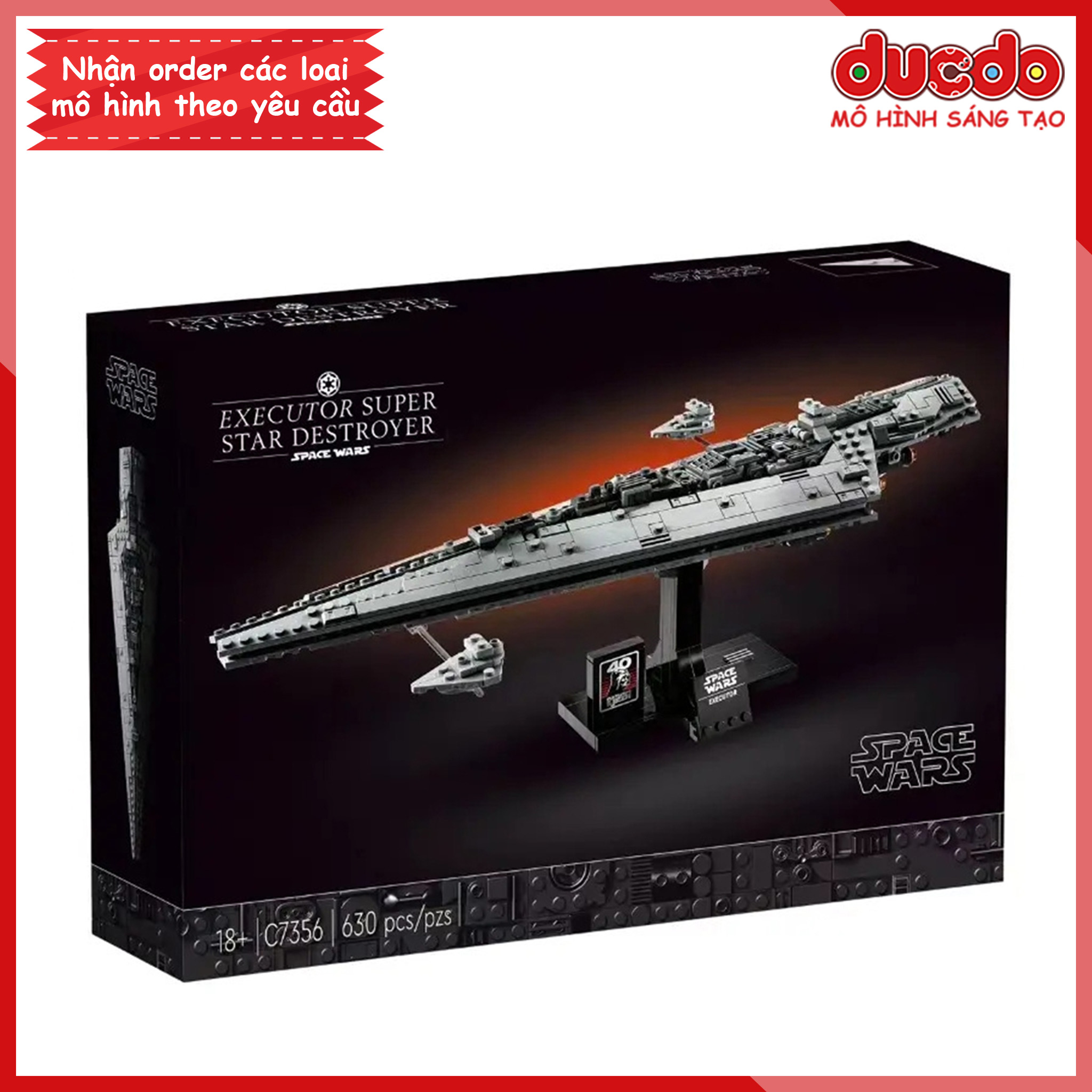 C7356 Lắp ghép Star Wars tàu vũ trụ phi thuyền hủy diệt Executor Super Star Destroyer - Đồ chơi Xếp hình Mô hình 75356