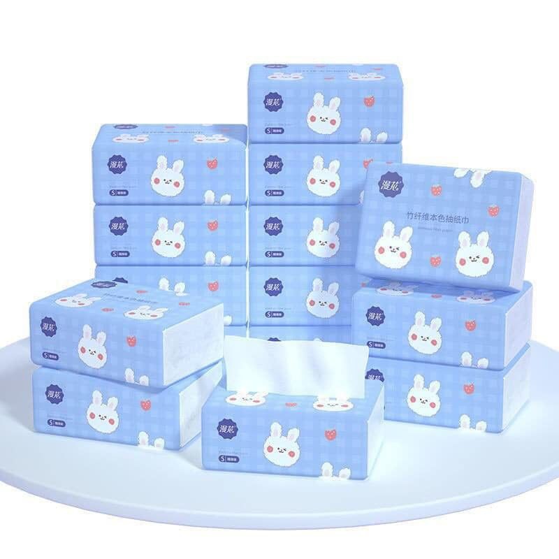 [GIAO HỎA TỐC][Combo] 20 gói giấy ăn Thỏ dai mịn - giấy 4 lớp