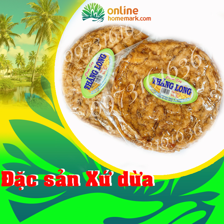 [500G] Chuối xiêm ép dẻo Thăng Long - đồ ăn vặt