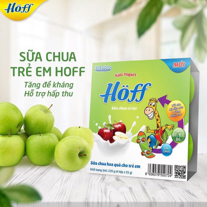 Sữa Chua Hoff vỷ 55gx4 cho trẻ