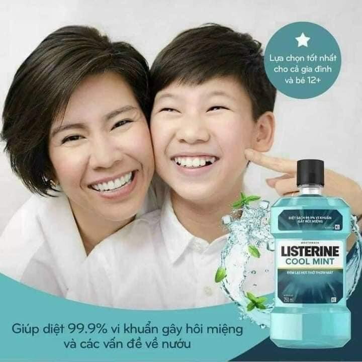 [NỘI ĐỊA THÁI] NƯỚC SÚC MIỆNG LISTERINE COOL MINT 750ML - THÁI LAN