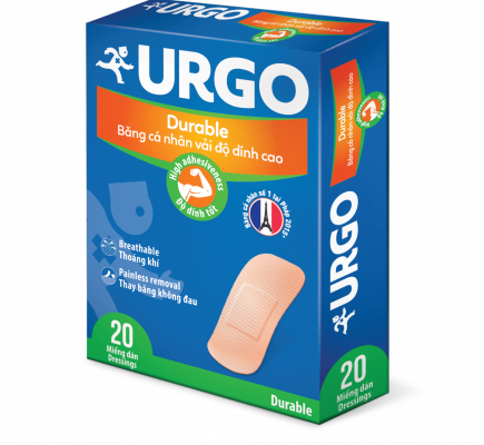 Băng cá nhân độ dính cao Urgo Durable