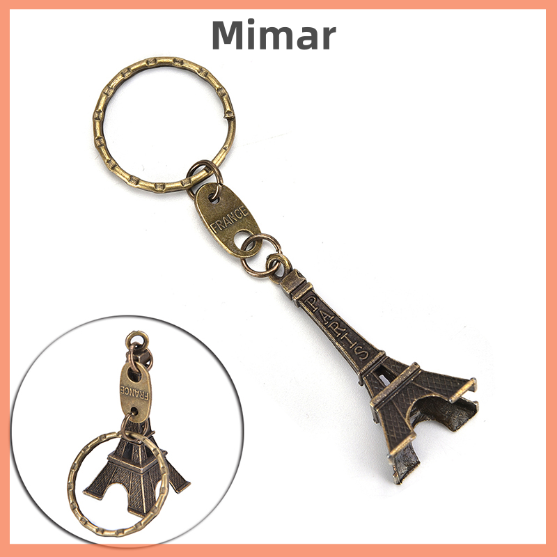 🔥🔥🔥【Fast Shipping】 Paris Retro Mini Eiffel Tower Model Cute Keychain Keyfob Eiffel Tower Figurines Eiffel Tower Keychain
