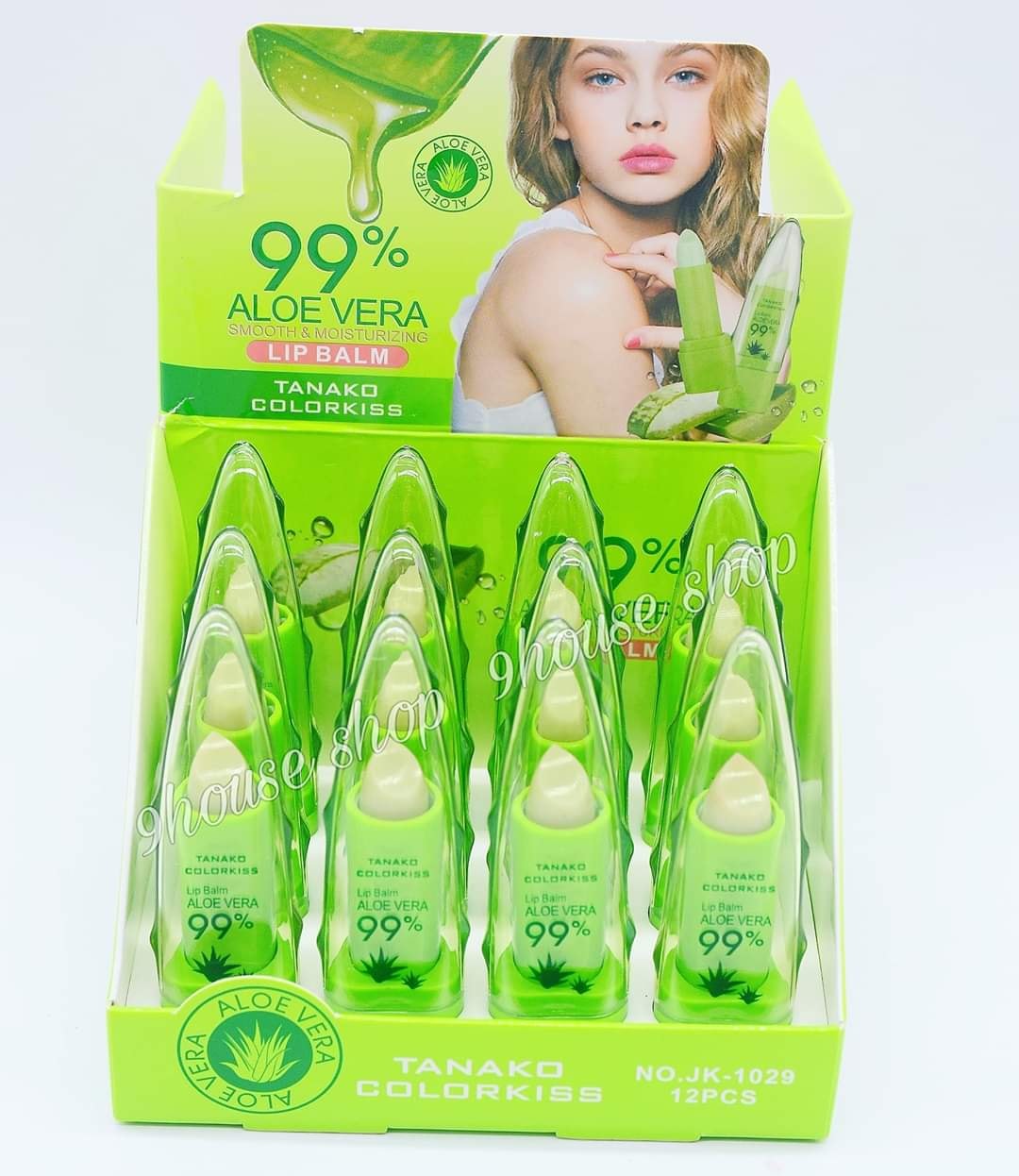 1 Thỏi Son dưỡng môi Nha Đam Tanako Colorkiss 99% Thái Lan