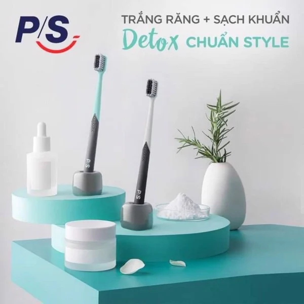 Bàn Chải Đánh Răng PS White Detox Kháng Khuẩn Cao Cấp