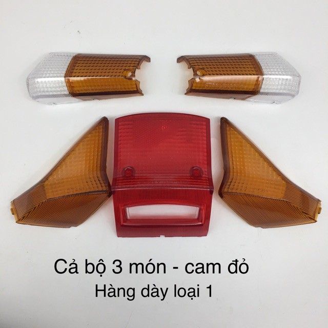 Bộ nắp đèn xi nhan trước sau trái phải, đèn hậu xe Dream zin