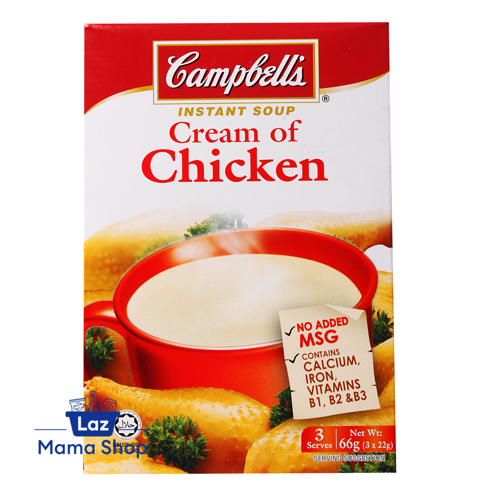 Campbell's Instant Soup Cream of Chicken 3's x 22g (Laz Mama Shop