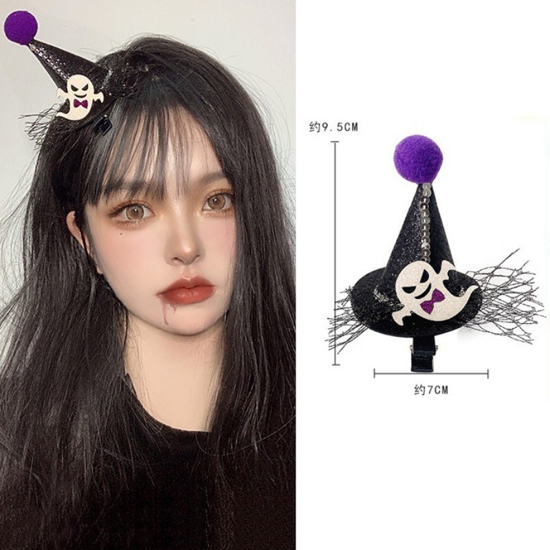 Kẹp Tóc Đính Nơ Trang Trí Lễ Hội Halloween Mới