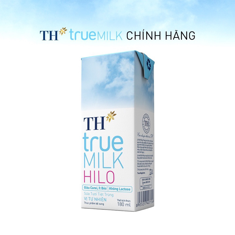 Lốc 4 sữa HILO tách béo của TH TRUE MILK (180ml/hộp x4)