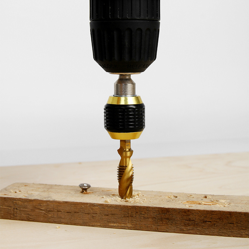 Chuyển đổi đầu lắp mũi khoan không chìa 1/4 "đầu nối hình lục giác thanh nới rộng bit thay đổi nhanh mở rộng