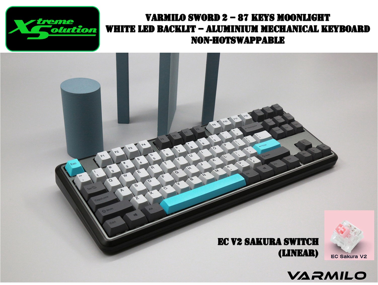 Varmilo All-Metal V2 87 Keys Moonlight Edition Mechanical Keyboard EC ...