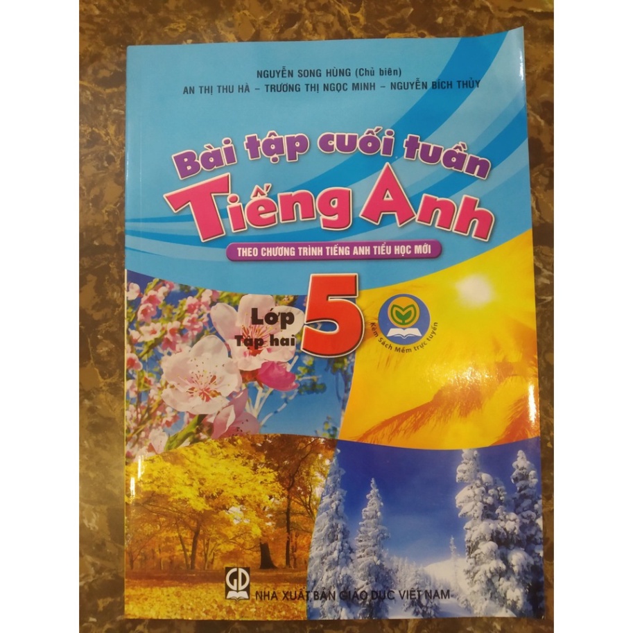 Sách - Combo Bài Tập Cuối Tuần Tiếng Anh Lớp 5 (Tập 1 + Tập 2)