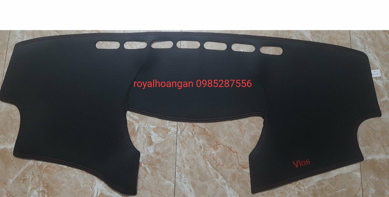 vios, thảm taplo da cacbon toyota vios 2008 đến 2013