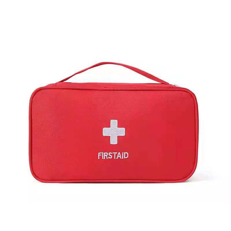 HANKE Emergency First Aid Large Pouch with Compartments and Zip Lock