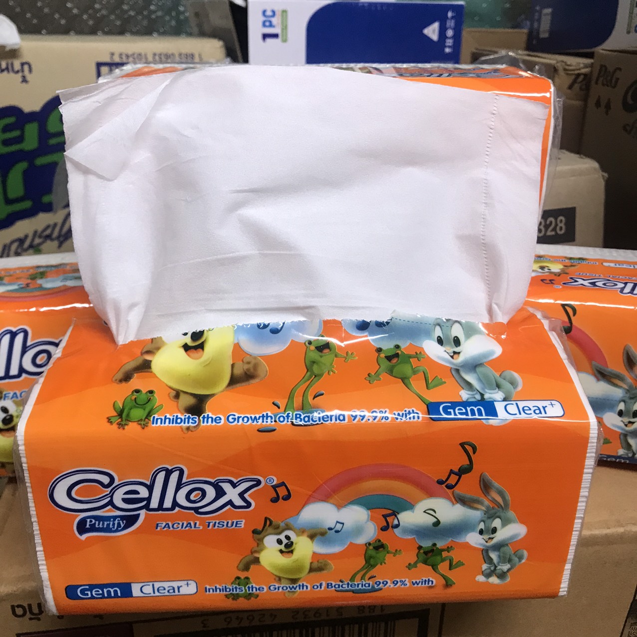 1 thùng gói khăn giấy rút cellox 260 tờ 250g/ gói