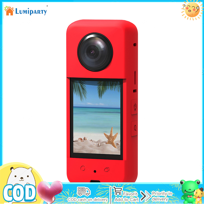 Silicone Case Compatible For Insta360 X3 Lens Protective Cover Panoramic Camera Body Shockproof Case