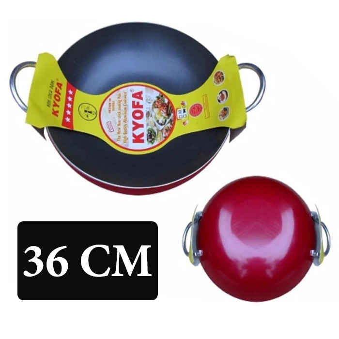 [CHẢO TO BỰ 36 CM] - Chảo chống dính 36 CM KYOFA sâu lòng 2 quai. Chảo chống dính chiên xào cho mọi nhà/nhà hàng / công ty