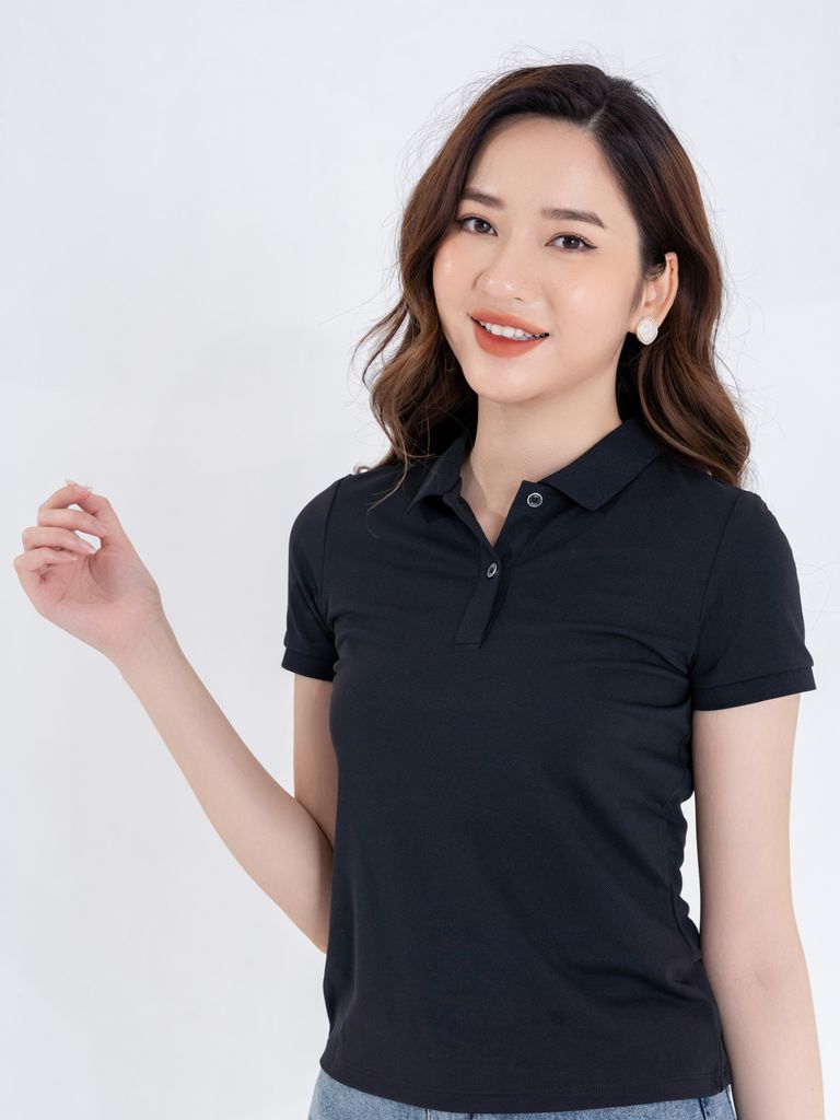 Áo thun cotton  có cổ cá sấu 4 chiều  nam nữ đồ đôi - SAMsam