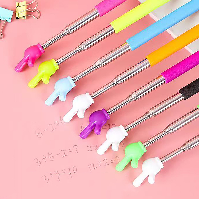 jiaoxing School Teacher Specific Supplies For Classroom Retractable Finger Reading Teaching Pointer Stick Design Children Piano Fingerstick