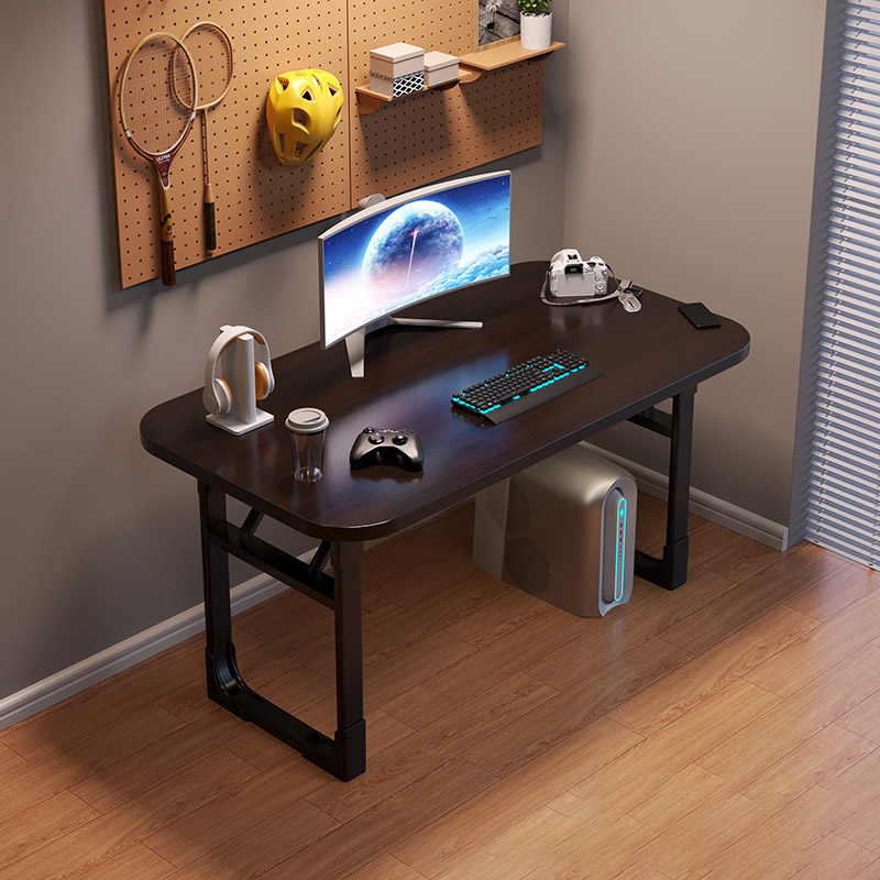 Foldable computer desk, desktop desk, home office desk, bedroom small table, simple study table, rectangular dining table