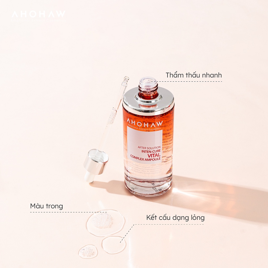[Kèm Quà] Serum Tinh Chất Dưỡng Trắng Da AHOHWA Vital Complex Ampoule - Phục Hồi Da, Mờ Vết Thâm Mụn