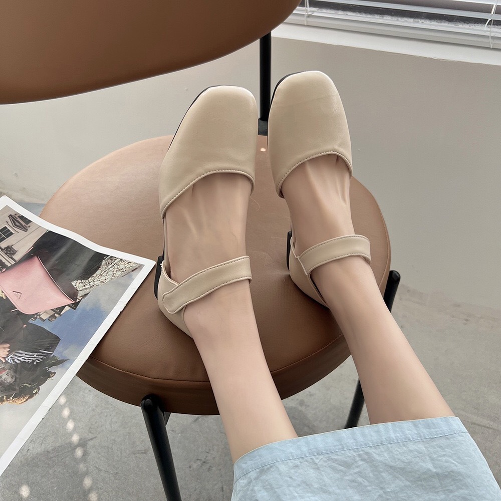 Giày Bệt Sandal Nữ Quai Dán Mẫu Mới Hot hit E5