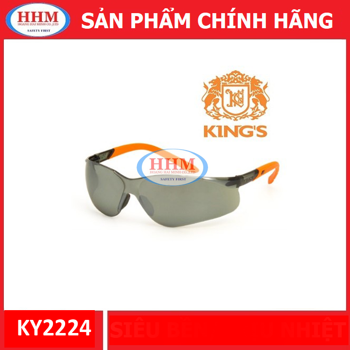 Kính bảo hộ King KY2224 màu đen tráng bạc