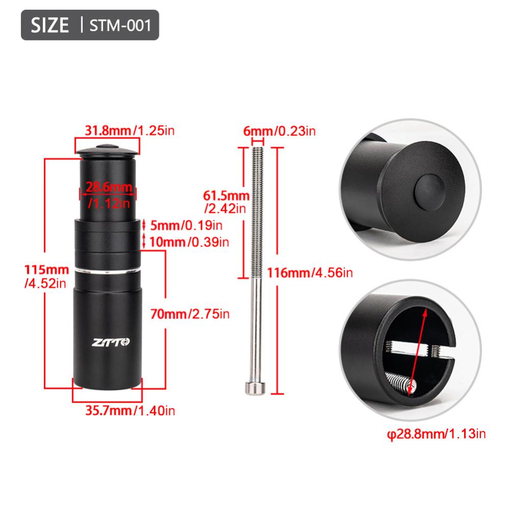 Phuộc xe đạp gốc mở rộng chiều cao xe đạp thông dụng tay lái nâng cao dễ dàng cài đặt MTB phụ kiện xe đạp leo núi