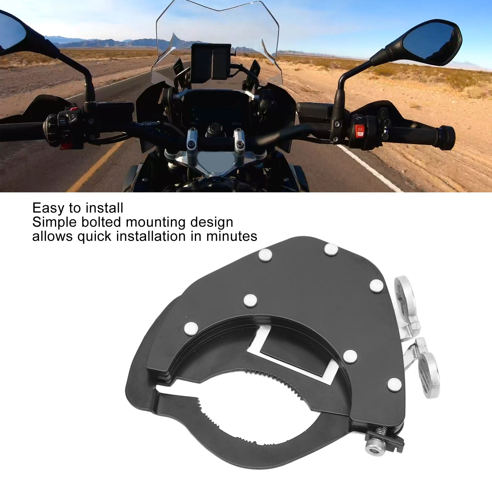 Universal Motorcycle Throttle Lock Thumb Driven Black Adjustable Rustproof Motorcycle Control Throttle Assist for Motorcycles