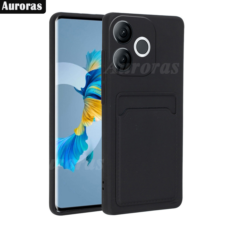 For itel A80 Phone Case Card Slot Lens Cover Soft Silicone Shockproof for ITEL A80 Cover Casing HP. 