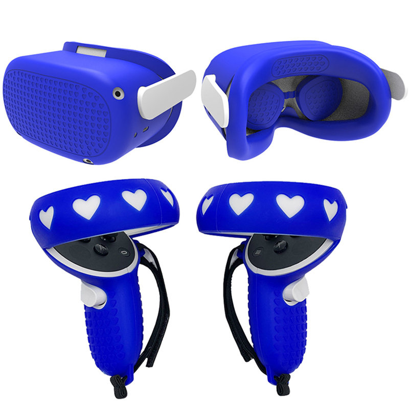 DISOUR Oculus Quest 2 Case VR Touch Controller Shell Lens Handle Grip Protective Cover Set For Oculus Quest 2 VR Accessories