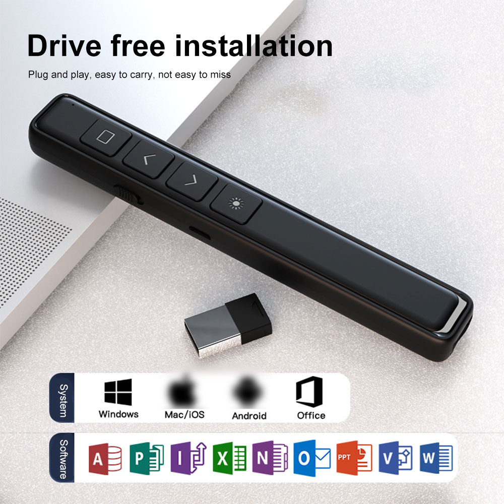 2.4ghz%20Wireless%20Presentation%20Clicker%20Powerpoint%20Pen%20Usb%20Remote%20Control%20Flip%20Pen%20For%20Teaching%20Projector%20Ppt%20Presenter%20-%20Image%203