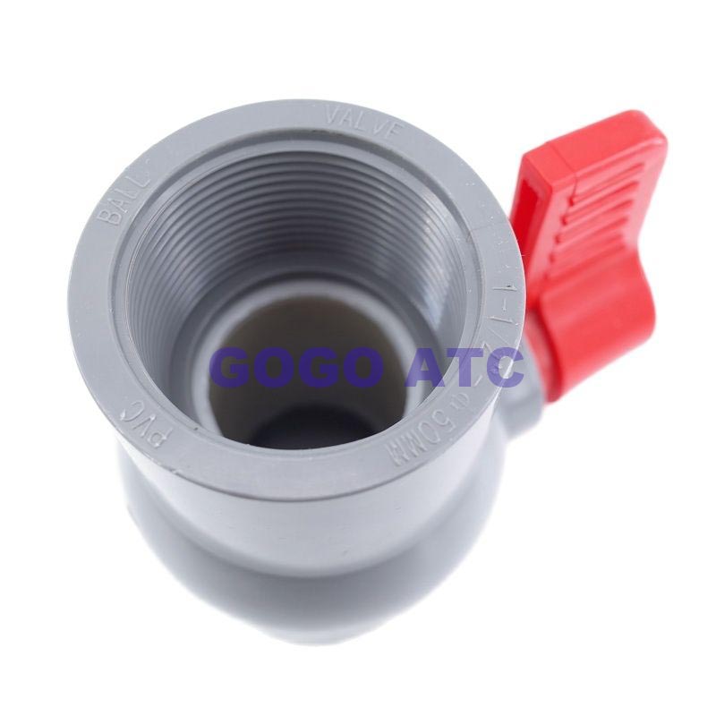 Upvc Straight Mouth Valve Pvc Inner Wire Valve Dn 15-65 Mm One-Piece Water Plastic Socket Anti-Aging. 