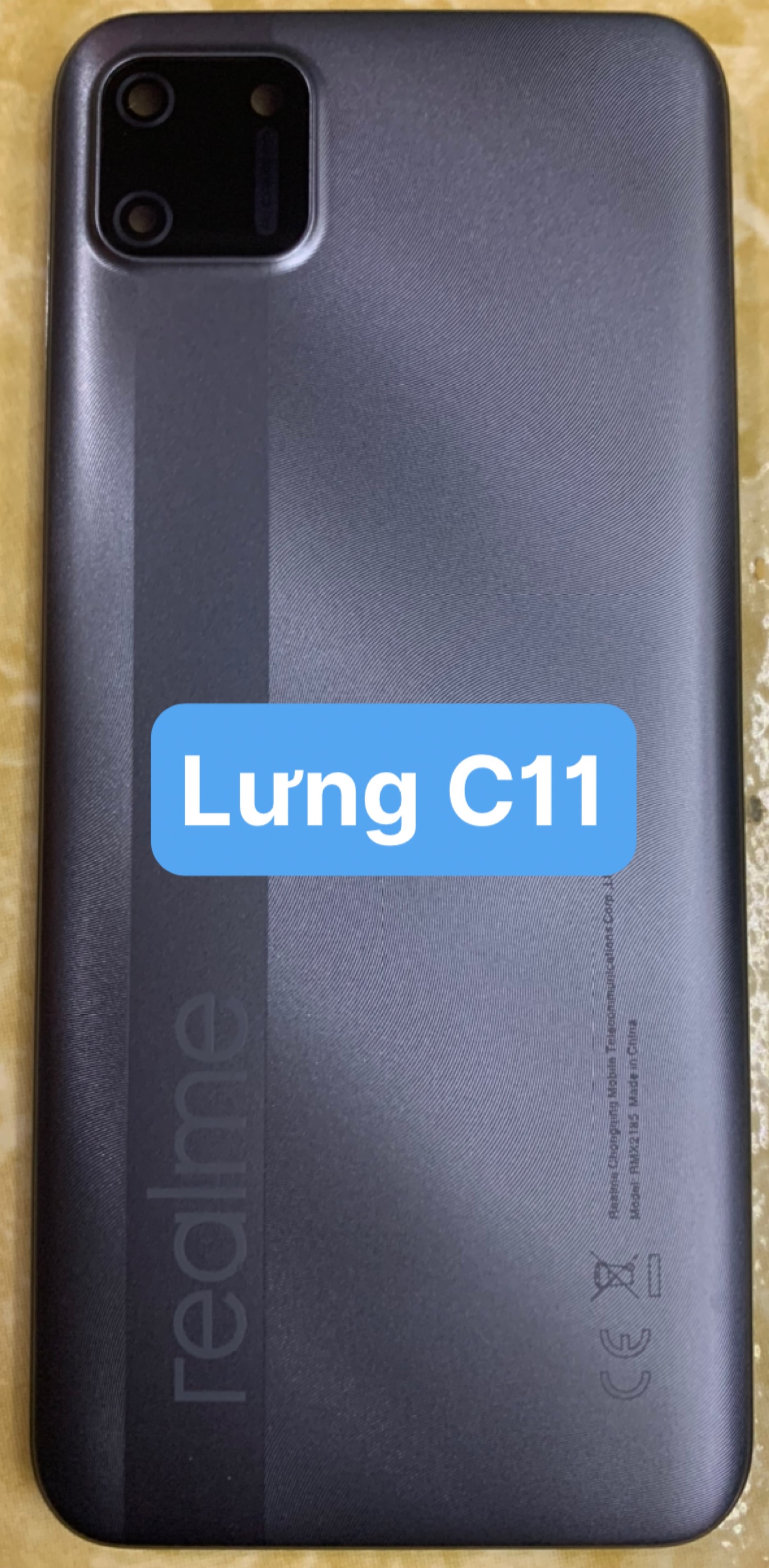 Miếng Nắp Lưng điện thoại zin hãng realme C11 - 2020 kèm phím bấm