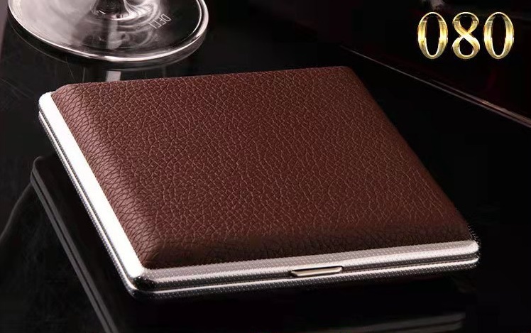 Hộp đựng thuoc lá 20 điếu bỏ túi Billy Ophone Màu NÂU