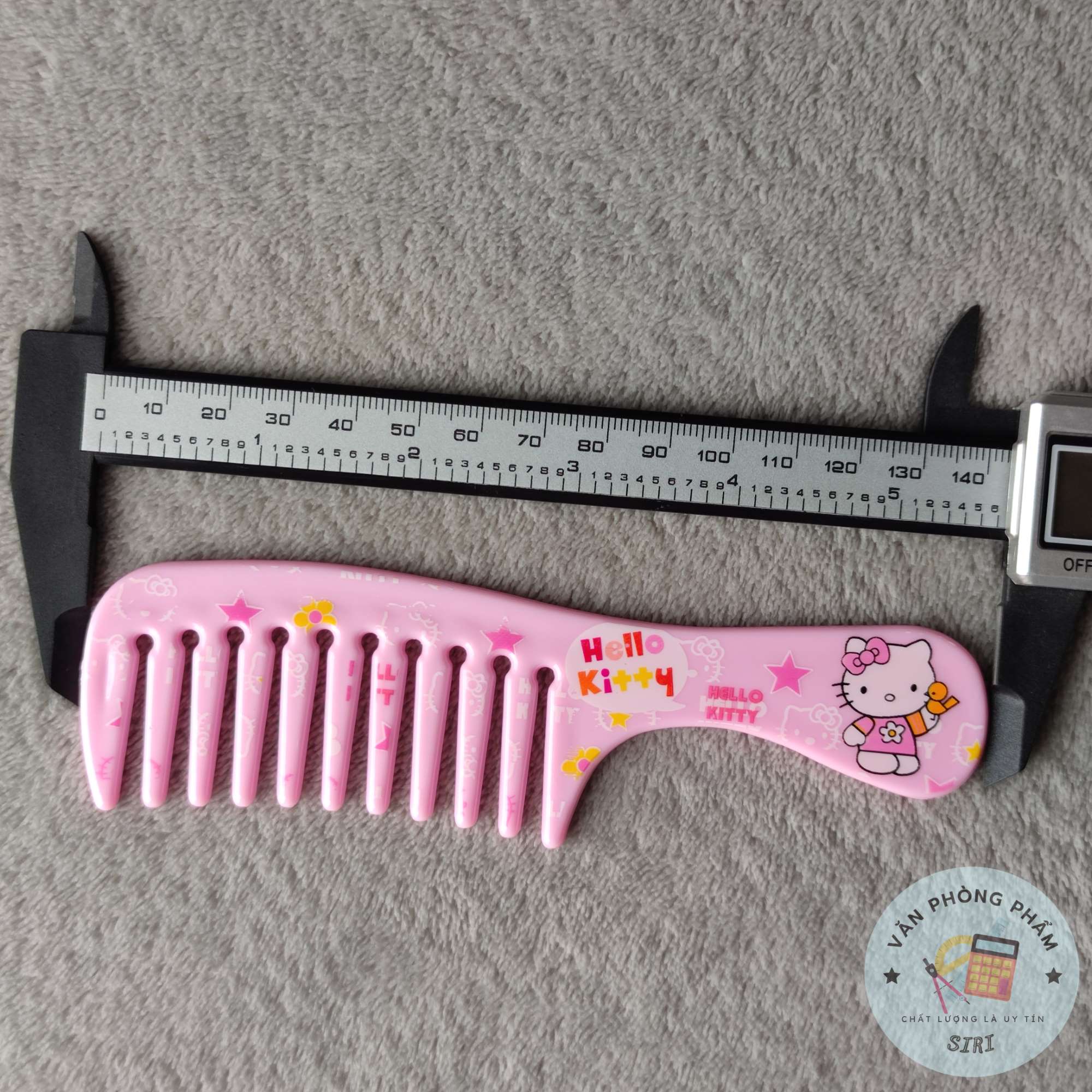 Lược Chải Tóc Lược Gỡ Rối Tóc Cầm Tay Kitty Dễ Thương Dài 14cm