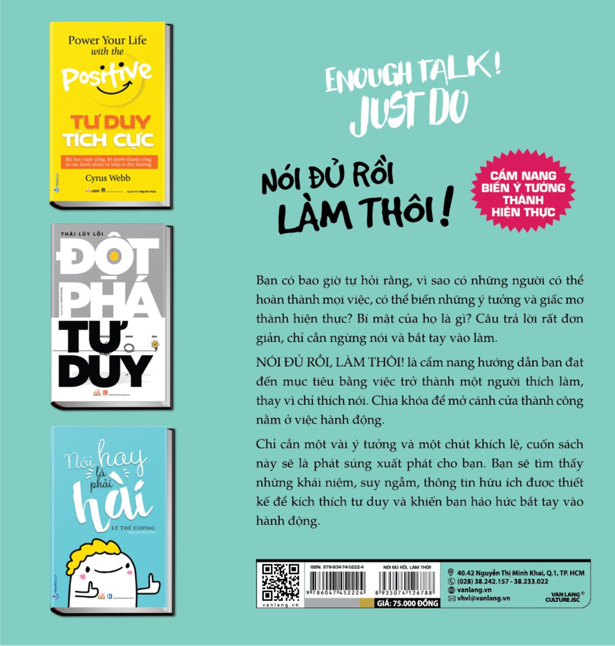 Sách - Nói Đủ Rồi Làm Thôi!-Vanlangbooks