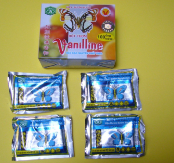 Bột vani con bướm 10 ống