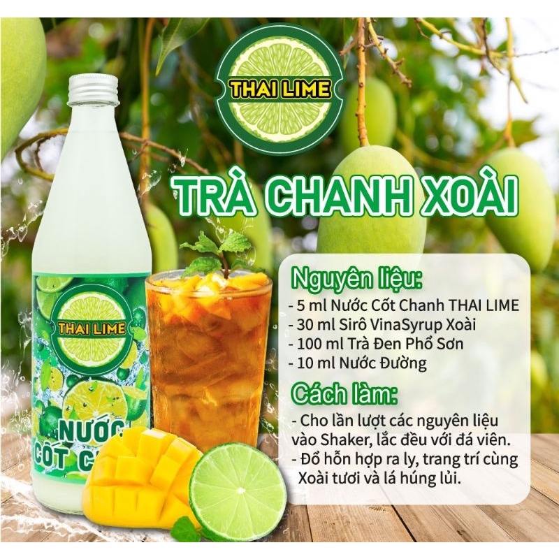 Nước cốt chanh / cốt tắc thai lime chai 500ml