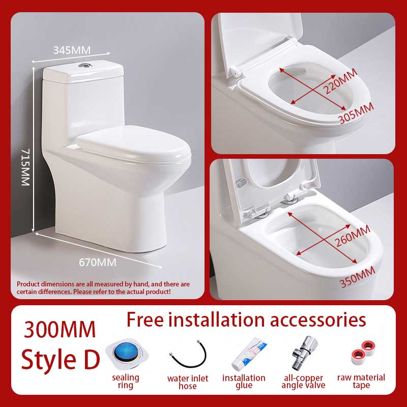 Pozula Siphon flush one-piece toilet 300MM/400MM toilet high quality ...
